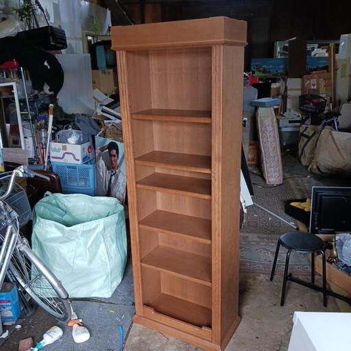 アンティーク風　本棚　６段　★中板高さ調整可能★