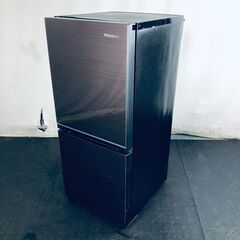 ID:rg219225 ハイセンス Hisense 冷蔵庫 一人暮らし 中古 2021年製 2ドア 134L ブラウン ファン式 右開き HR-G13B-BR  【リユース品：状態B】【送料無料】【設置費用無料】