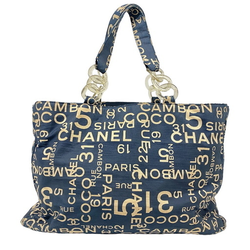 シャネル CHANEL トートバッグ バイシー ネイビー