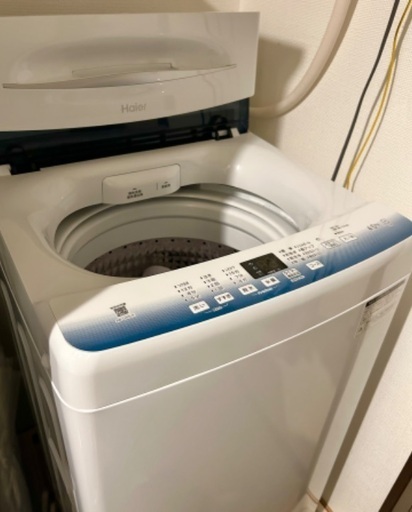 Haier（ハイアール）2023年  全自動洗濯機 JW-U45LK  ホワイト　洗濯容量：4.5kg