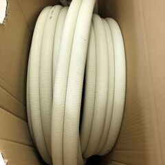 ☆引き取り限定☆☆ペアコイル(20M巻)☆残量約13m☆エアコン用被覆銅管10mm保温タイプ☆