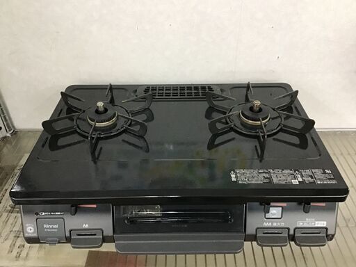 ☆ジモティー割引有☆リンナイ 都市ガス用 ガスコンロ RT64JH6S2-GR 2022年製