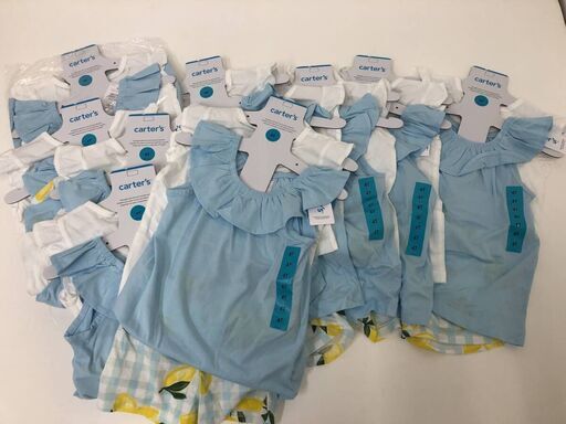 T）コストコ carter's カーターズ 子供服　10セット（１セット×３枚） 110㎝　まとめ売り！ 子供服 プレゼント フリマ イベント