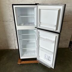 【MAXZEN】 マクスゼン 2ドア 冷凍冷蔵庫 容量138L 冷凍室40L 冷蔵庫98L JR138ML01GM 黒 2020年製 N0251