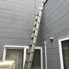 【中古】2連はしご　最大約8m 脚立