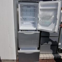 350L 両開き SHARP 2019年製】ノンフロン冷蔵庫 SJ-W351E-S