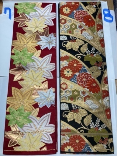 袋帯8本 158半幅帯(小袋帯)8本まとめ売り 浴衣 小紋 着物 紋