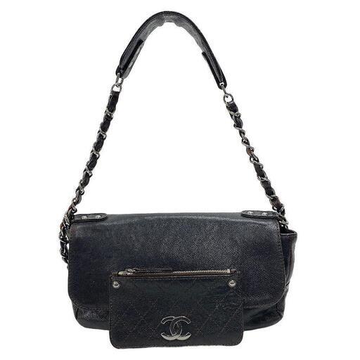 シャネル CHANEL ショルダーバッグ ココマーク チェーンショルダー ブラウン