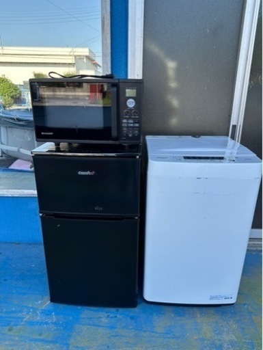 電子レンジ　冷蔵庫　洗濯機3点セット