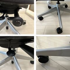 【背面が3Dニットで通気性抜群！】Steelcase スチールケース リープチェア V2 Leap 3Dニットタイプ プラチナフレーム ブラウン ランバーサポート 可動肘 USモデル 座面前後調節機能付き ライブバック機能