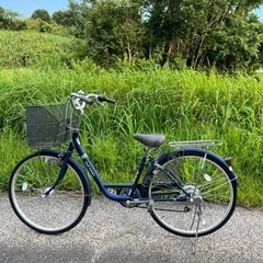 おトク情報がいっぱい！ 名古屋市内配達無料26インチ6段変速自転車シティサイクルママチャリ 自転車本体