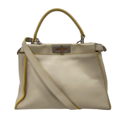 フェンディ FENDI ハンドバッグ ピーカブー 8BN290 グレー