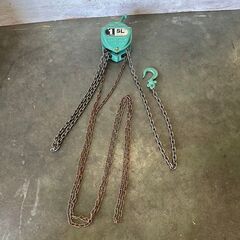 【KITO】 キトー チェーンブロック 1トン SL 手動式 ホイスト クレーン Y0105