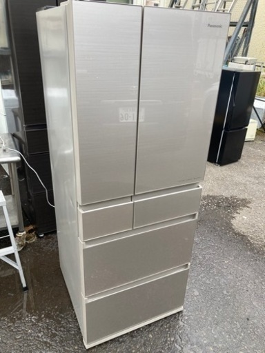安い　20年製　パナソニック　　450L 6ドア冷蔵庫　屋外洗剤清掃済み　NR-SPF455X