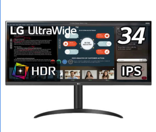 LG ウルトラワイドモニター　34インチ　34WP550-B