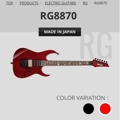 Ibanez j.costom RG8870 AGT