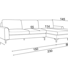 カウチソファ＋スツール　セット
