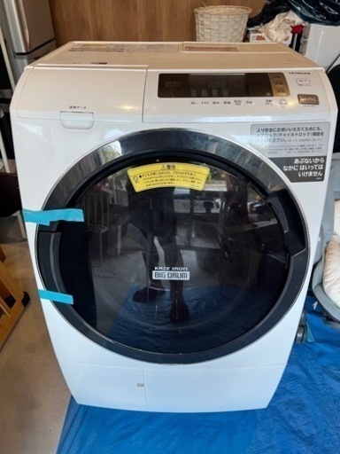 【配達設置無料】HITACHI ドラム式洗濯機　2019年製