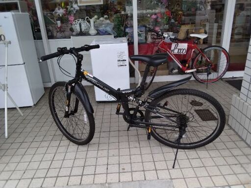 変速機　サスペンション付き　自転車　マウンテンバイク