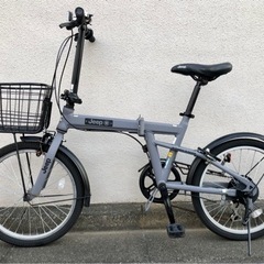 ジープ　JEEP 20型 折りたたみ自転車  6段変速 SAND  東京