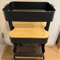 IKEA ワゴン　ロースコグ　ボーグスマ　黒