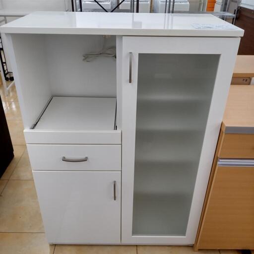 ★ジモティ割あり★  食器棚 白 H80×D40.5×W115.5 クリーニング済み OJ4978