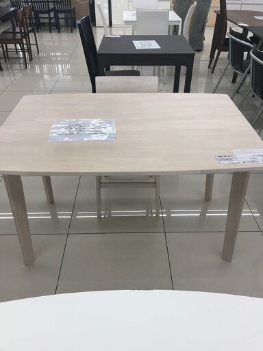 ★ジモティ割あり★ NITORI ダイニングテーブルセット ベージュ H73×D80×W120 クリーニング済み HJ3808