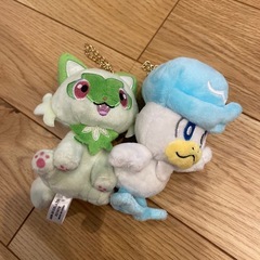 ニャオハ&クワッスぬいぐるみキーホルダー