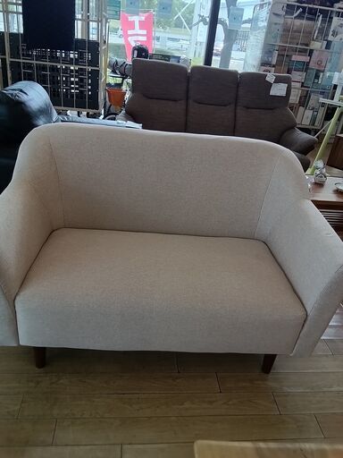 ★ジモティ割あり★  ソファ ベージュ H80×D70×W115 クリーニング済み TK2633