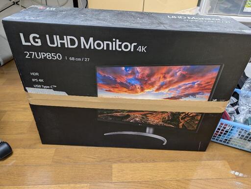 LGディスプレイ　モニター　27インチ　4k　美品