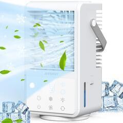 冷風扇 冷風機 強力 静音 風量3段階調節 自動首振り 扇風機 冷風 ミニクーラー