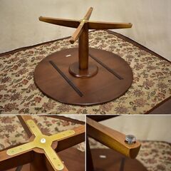 ヤ取終了9/19】≪yt1509ジ≫ 飛騨産業 ダイニングテーブル HTS2 W120cm 丸