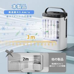 冷風機 強力 卓上クーラー 冷風扇 【2024・業界革新設計・ 強力・人気版】冷風扇風機 1500ml大容量水タンク