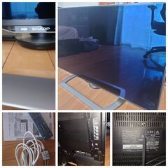 【8月4日まで最終値下！】シャープアクオス2017年製45V液晶テレビ・ブルーレイディスクレコーダー・付属品一式