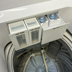 ご成約済み🙏配送設置0円で🆗✌レトロなデザイン　洗濯機分解洗浄済み✨✨7.0㎏❗❗柔軟剤自動投入❕