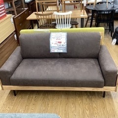 KG-34【新入荷　リサイクル品】unico トレル　カバーリングソファ2.5シーター　ブラウン