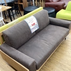 KG-34【新入荷　リサイクル品】unico トレル　カバーリングソファ2.5シーター　ブラウン