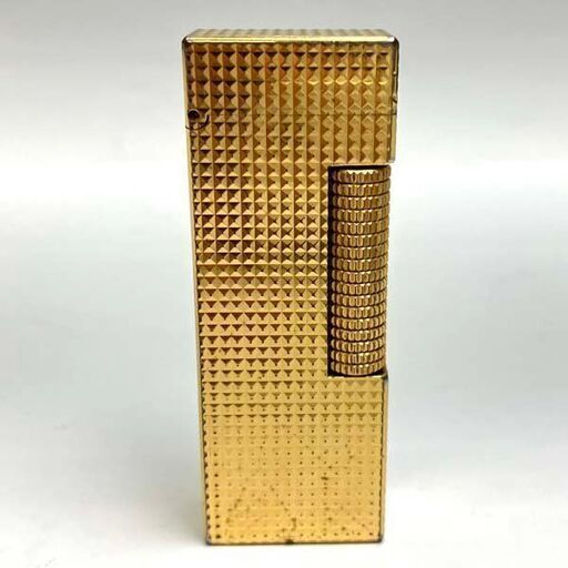 【中古品】ダンヒル dunhill ローラー式ライター ゴールドカラー 喫煙グッズ ブランド品 ※着火未確認 火花〇 石有り 現状お渡し
