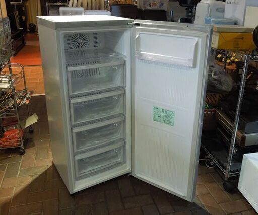 ② 三菱 121L 1ドア冷凍庫 冷凍ストッカー MF-U12Y-S 2015年製  