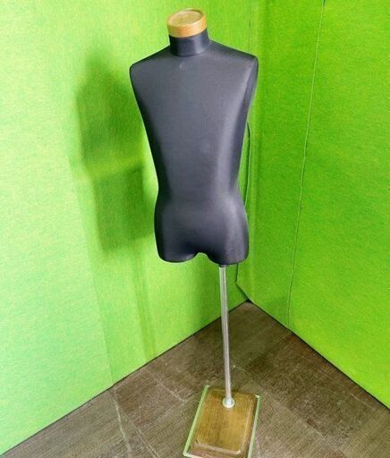 【東京キイヤ】メンズトルソー 黒ニット 軽量発泡ボディ　■P-136
