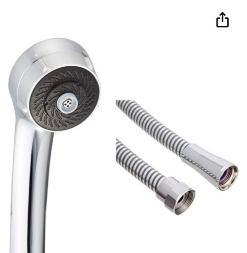 TOTO ワンダービートマッサージシャワーヘッド(メッキ・取替用) THC10C \u0026 シャワーホース L=1800mm
