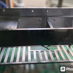 ★2槽水切りシンク 左水切り  W1500xD600xH800+150mm シンク★