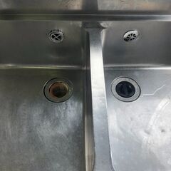★2槽水切りシンク 左水切り  W1500xD600xH800+150mm シンク★