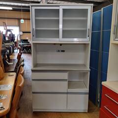 【愛品倶楽部柏店】 ユーアイアガベー 2枚スライド扉キッチンボード キャッスル 105HOP