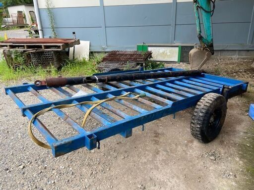 トラクター用牽引トレーラー メーカー不明 型式不明 税込￥41,800-【店頭引取限定】【寄楽屋 きらくや 成田本店】