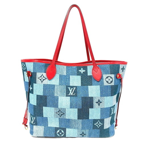 ルイヴィトン LOUIS VUITTON トートバッグ ネヴァーフルMM M44981 ブルー