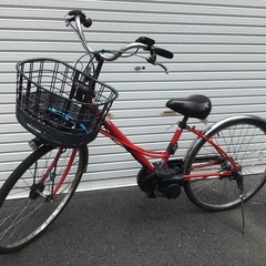 レンタサイクル店で使用していた自転車。Panasonic カラー...