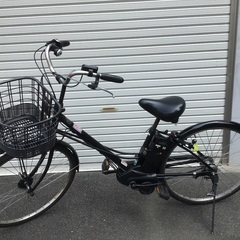 レンタサイクル店で使用していた自転車。Panasonic カラー...