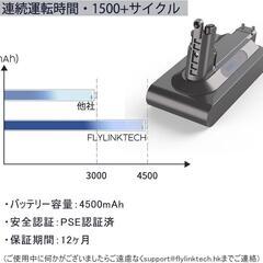 バッテリー 掃除機交換バッテリー 4500mAh 