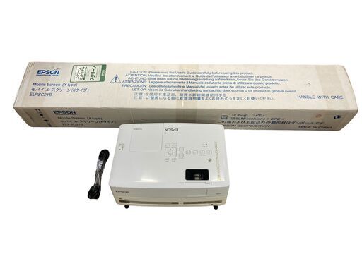 【通電確認済み】EPSON/エプソン DVDプレーヤー一体型ホームプロジェクター モバイルスクリーン付き EH-DM30 引き取り限定 神奈川県横須賀市